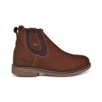 Botina Bretao Marrom Couro Nobuck