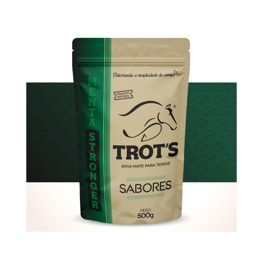 Trot’s Erva Mate Natural para Tereré e Chimarrão 500g - Menta Stronger