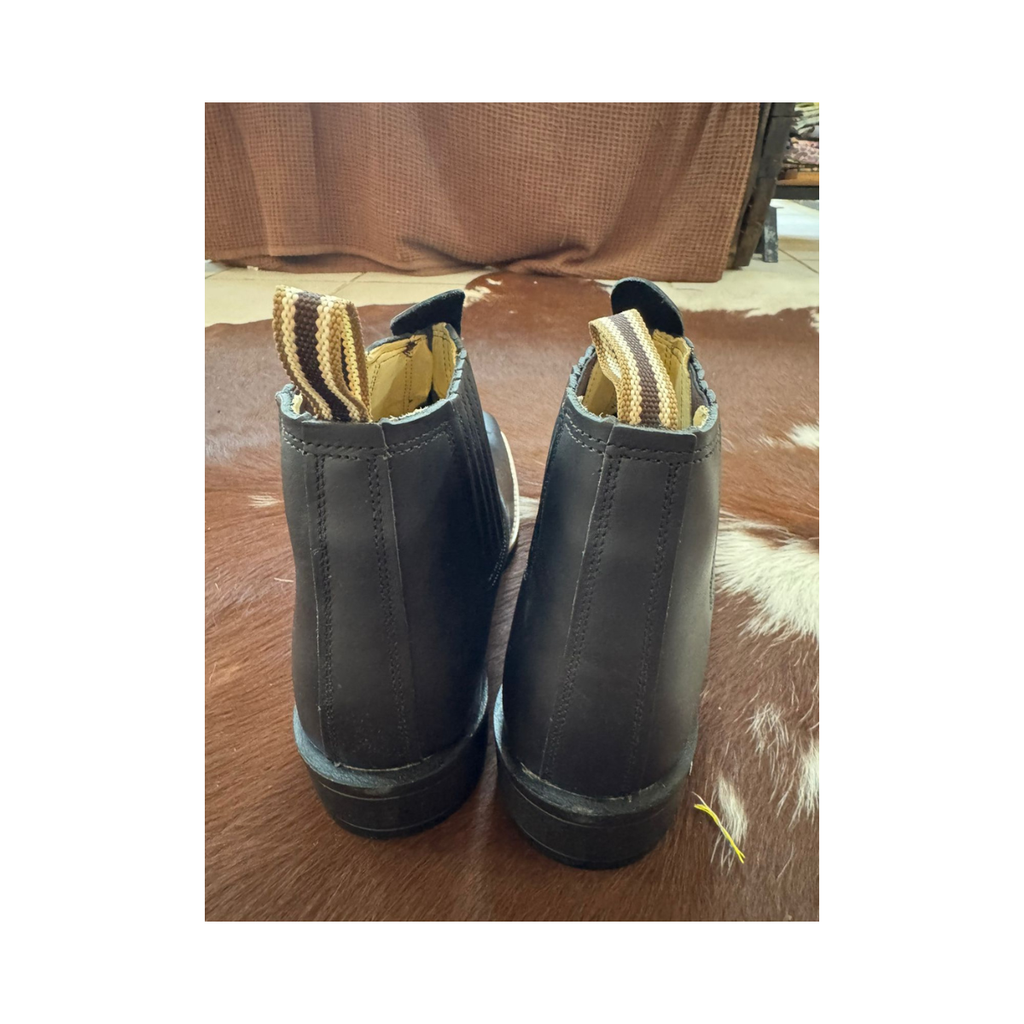 Botina Texana Country Bico Quadrado Couro