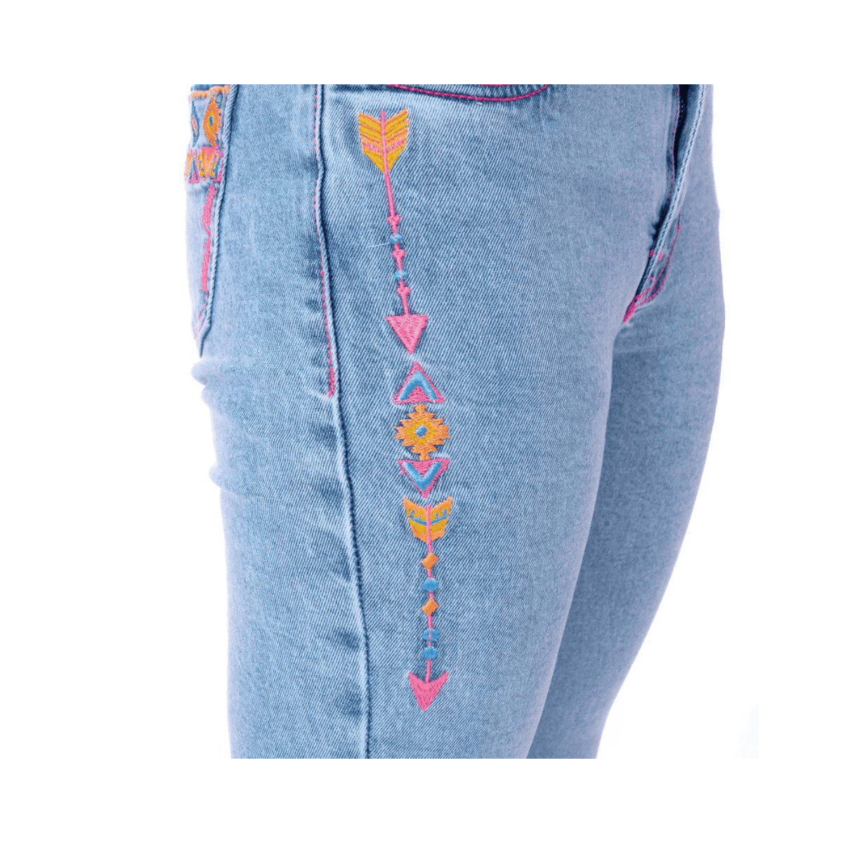 Calça Jeans Bordada Texas Farm Intuition