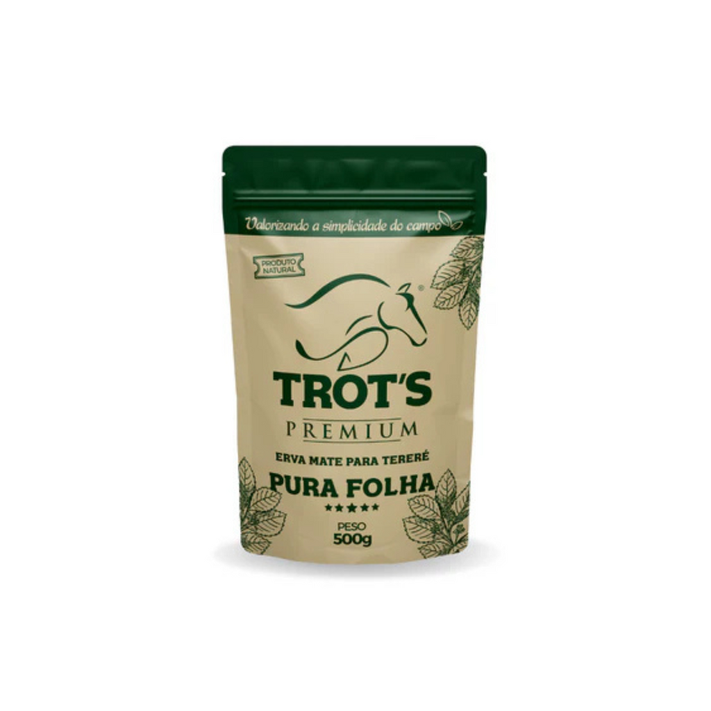 Trot’s Erva Mate Natural para Tereré e Chimarrão 500g - Pura Folha