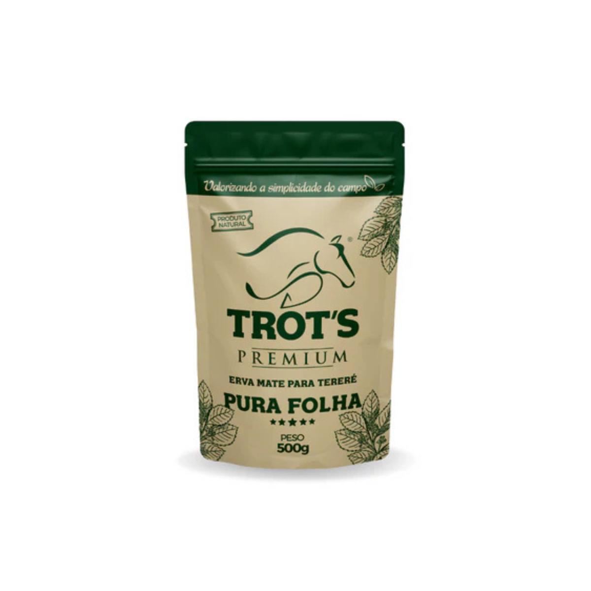 Trot’s Erva Mate Natural para Tereré e Chimarrão 500g - Pura Folha