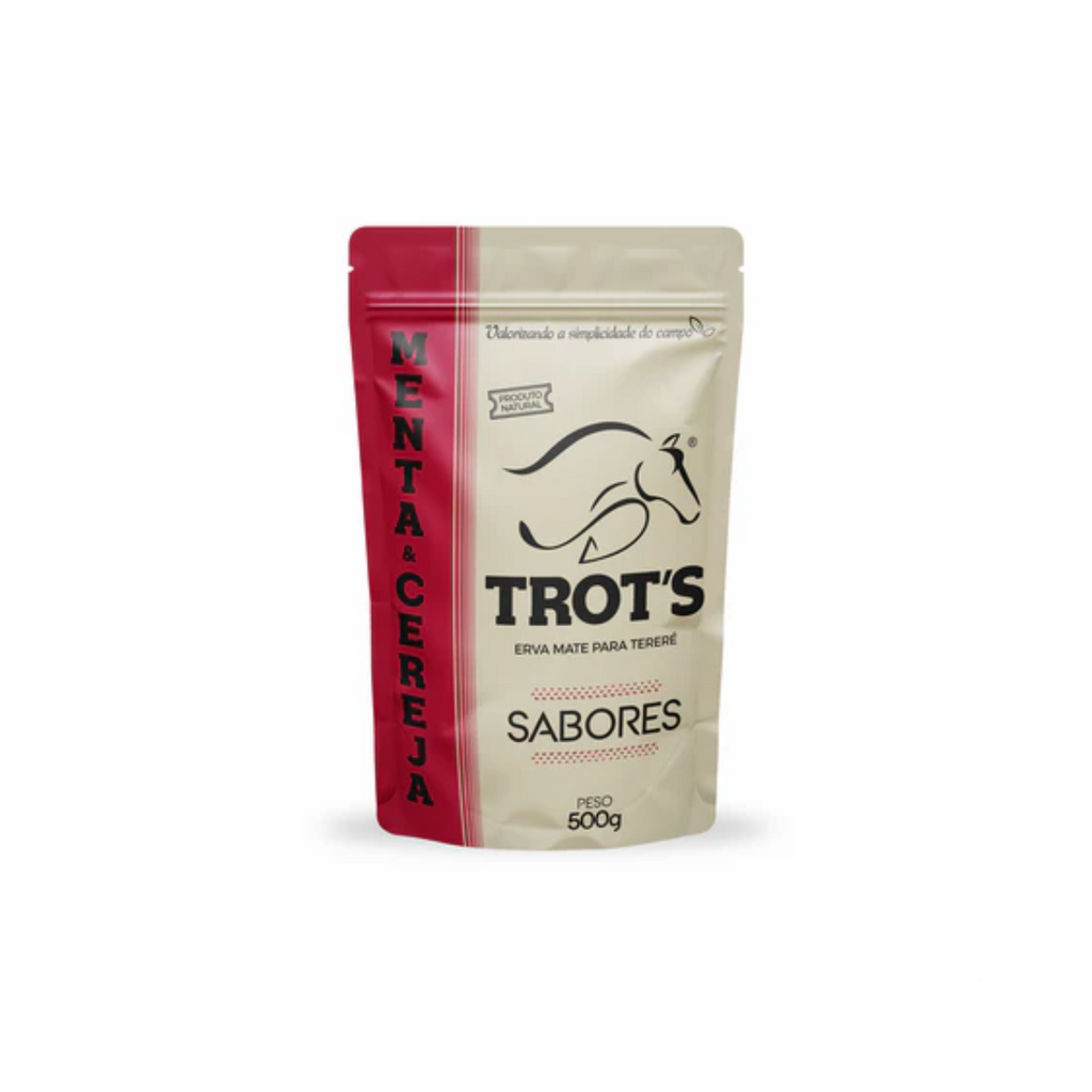 Trot’s Erva Mate Natural para Tereré e Chimarrão 500g - Menta e Cereja