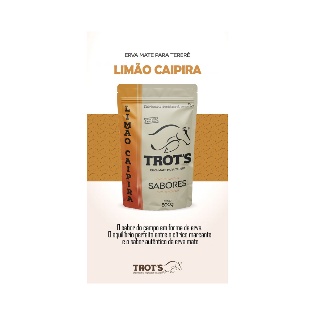 Trot’s Erva Mate Natural para Tereré e Chimarrão 500g - Limão Caipira