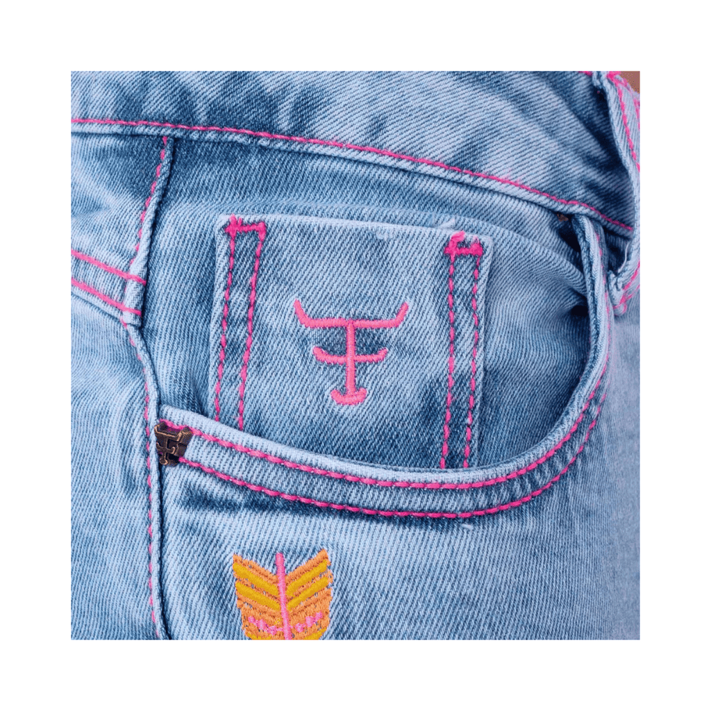 Calça Jeans Bordada Texas Farm Intuition