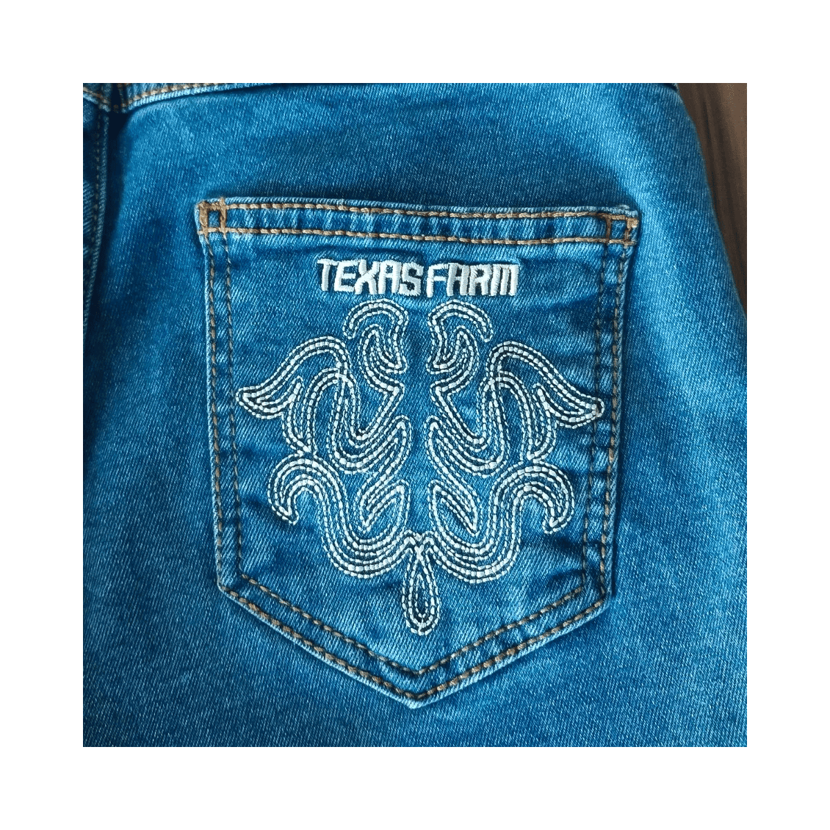 Calça Jeans Bordada Texas Farm Texan Line