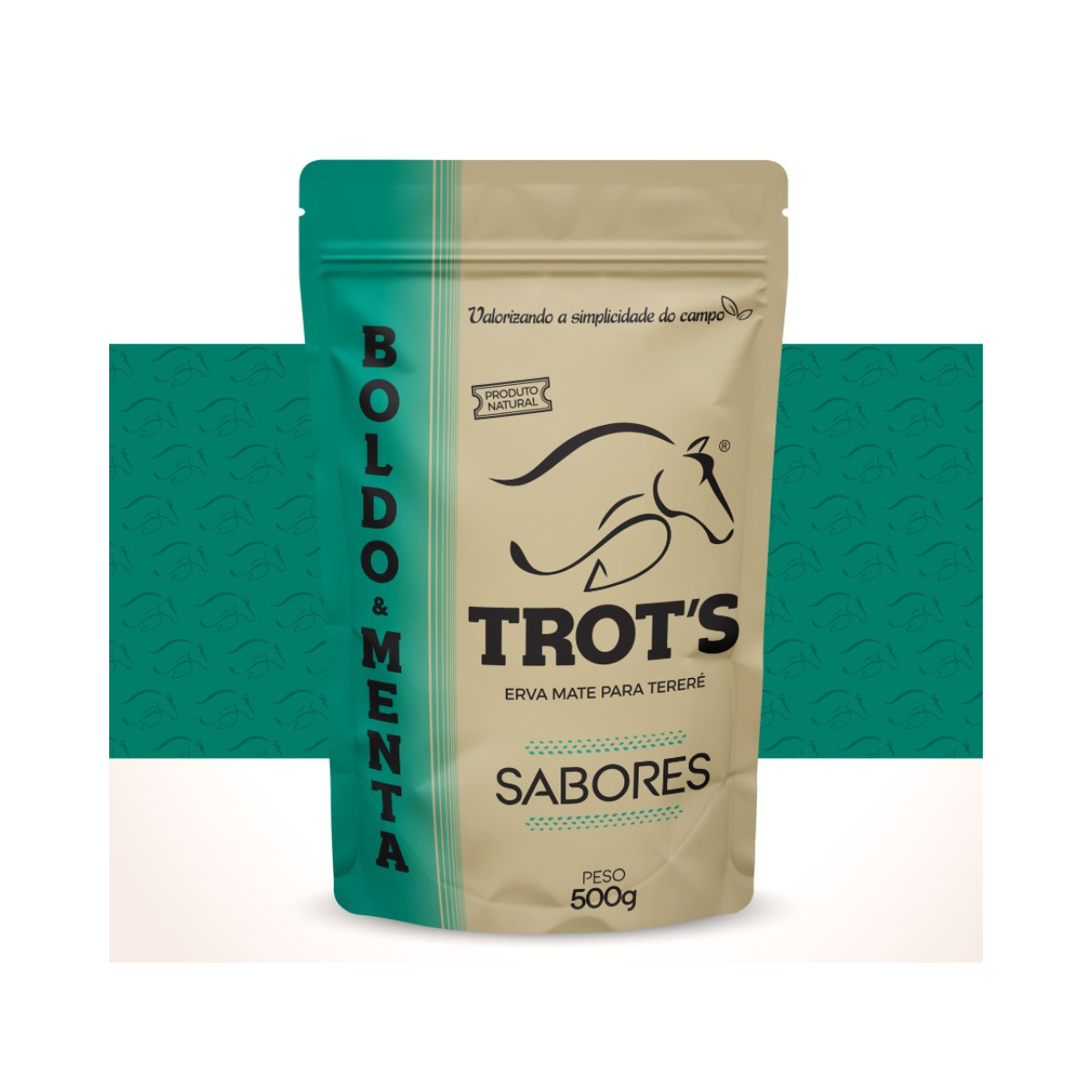 Trot’s Erva Mate Natural para Tereré e Chimarrão 500g - Boldo e Menta