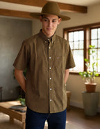 Camisa Social Xadrez Masculina Manga Curta Texas Edition