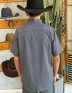 Camisa Social Xadrez Manga Curta Masculina Texas Brasil