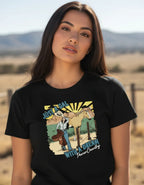 T-Shirt PWC Just A Gal Preta