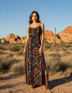 Vestido Feminino Stabulos Longo Estampado