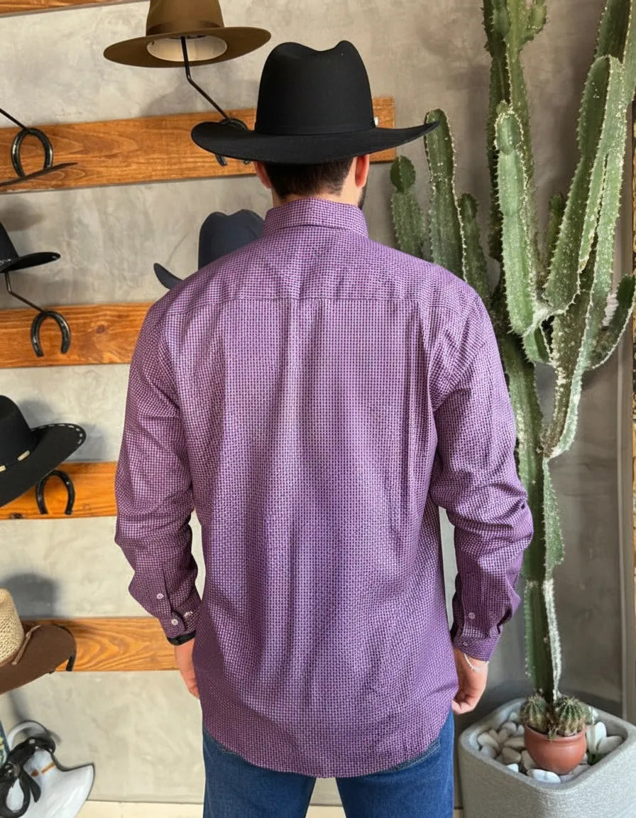 Camisa Social Xadrez Masculina Manga Longa Texas Edition