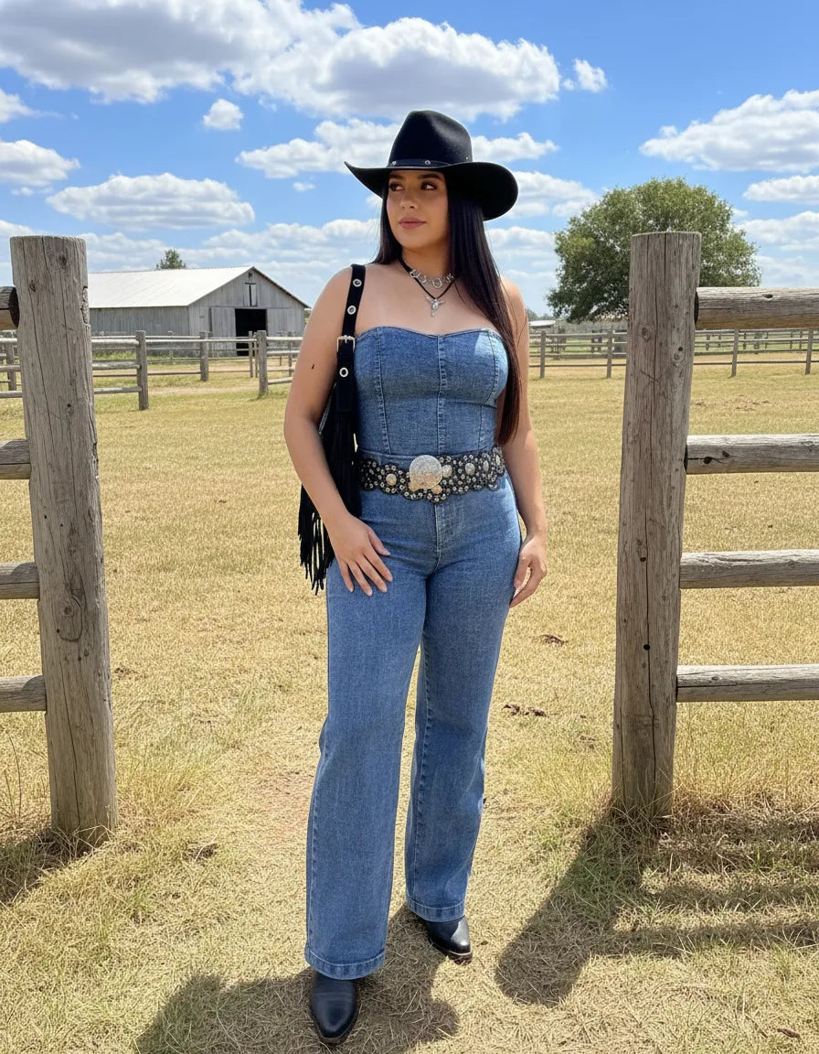 Macacão Country Elegante e Versatilidade