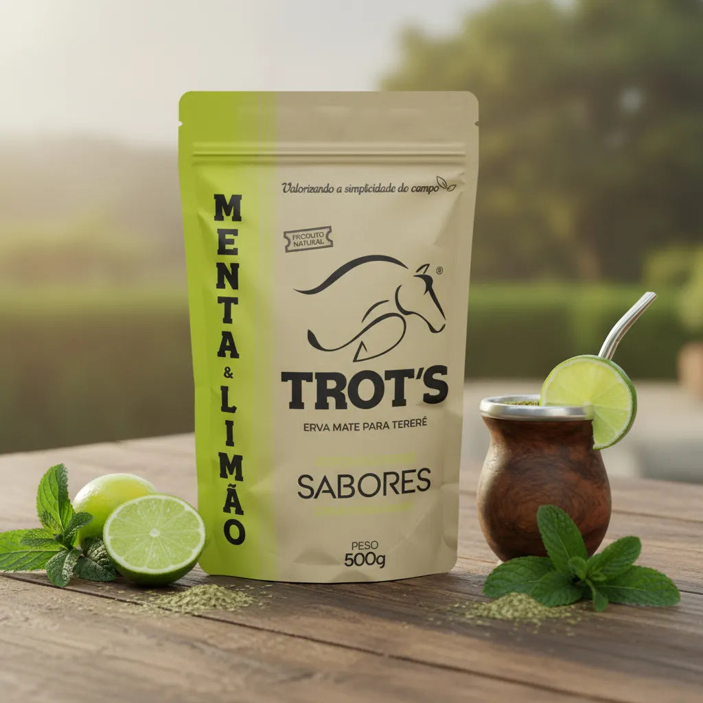 Trot’s Erva Mate Natural para Tereré e Chimarrão 500g - Menta e Limão