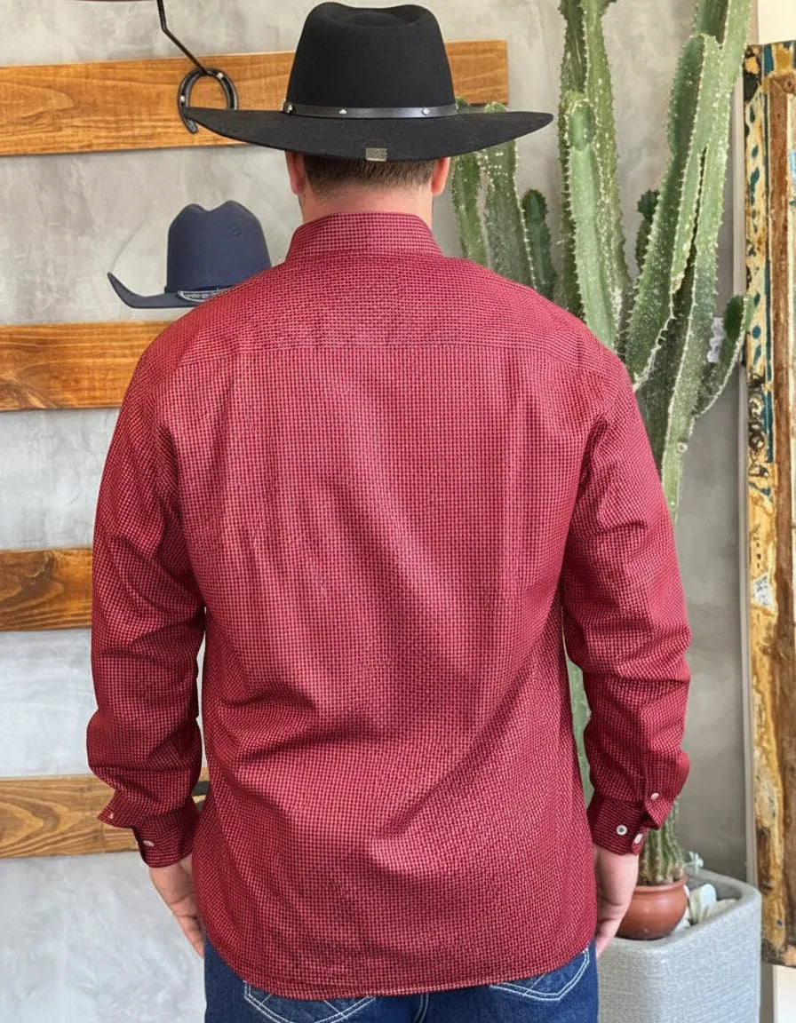 Camisa Social Xadrez Masculina Manga Longa Texas Edition