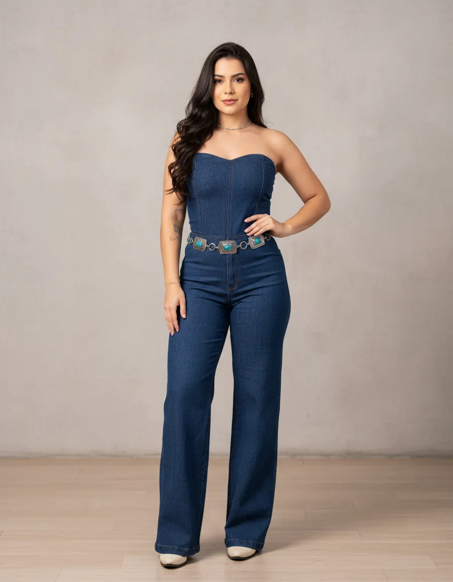 Macacão Country Elegante e Versatilidade