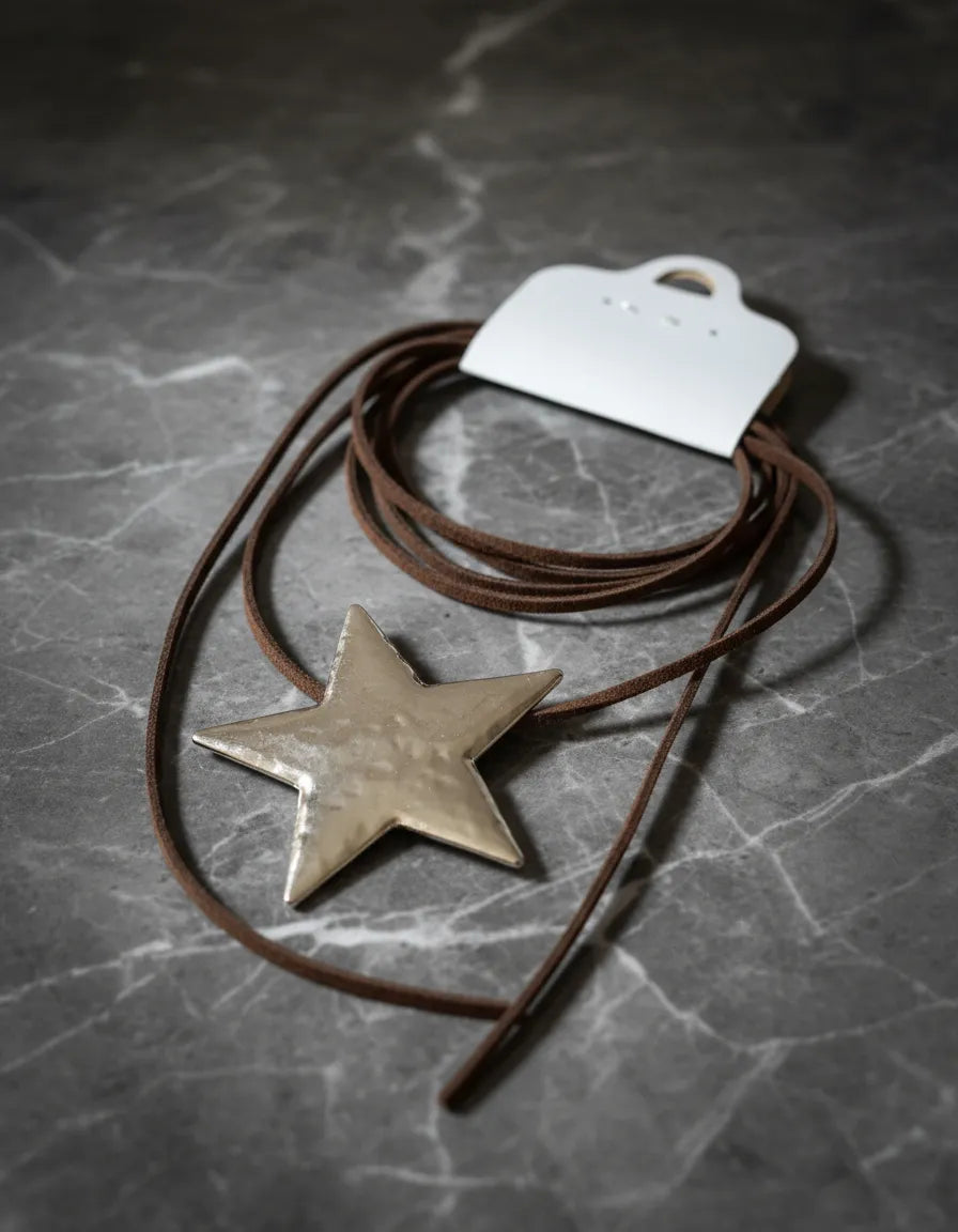Cordão Couro Country Feminino Estrela