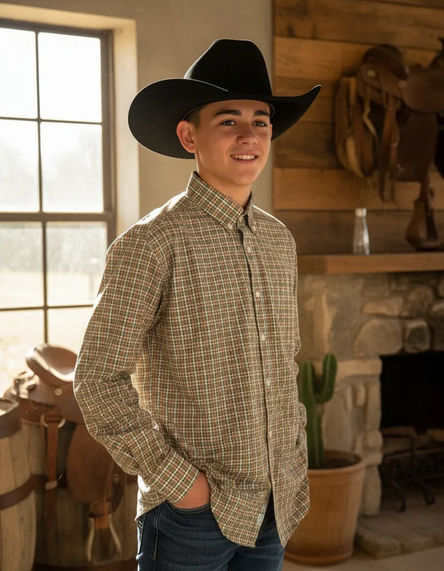 Camisa Social Xadrez Manga Longa Masculina Moiadeiros