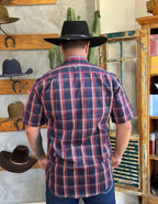 Camisa Social Xadrez Manga Curta Masculina Moiadeiros