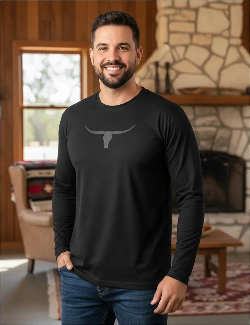 Camiseta Masculina UV Logo Os Moiadeiros Manga Longa