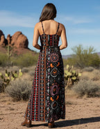 Vestido Feminino Stabulos Longo Estampado