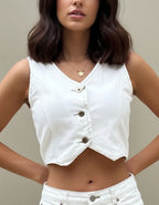 Colete Country Feminino Jeans