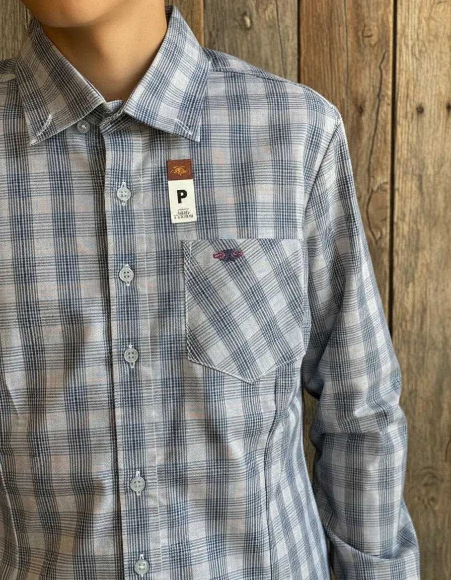 Camisa Social Xadrez Manga Longa Masculina Texas Brasil