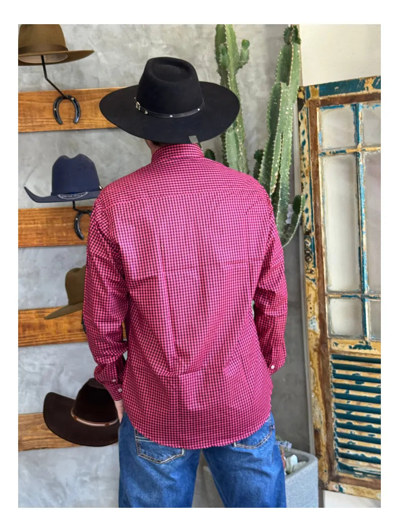 Camisa Social Xadrez Masculina Manga Longa Texas Edition