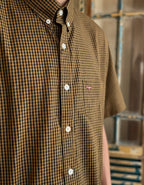 Camisa Social Xadrez Masculina Manga Curta Texas Edition