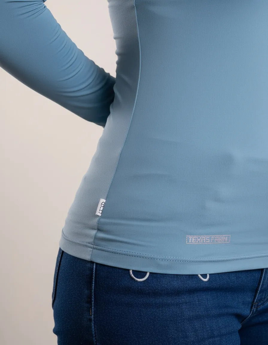 Camiseta UV50 Manga Longa Texas Farm Logo Escrita