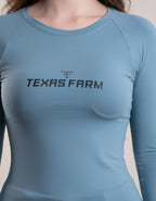 Camiseta UV50 Manga Longa Texas Farm Logo Escrita
