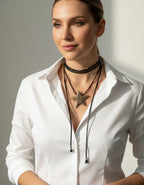 Cordão Couro Country Feminino Estrela