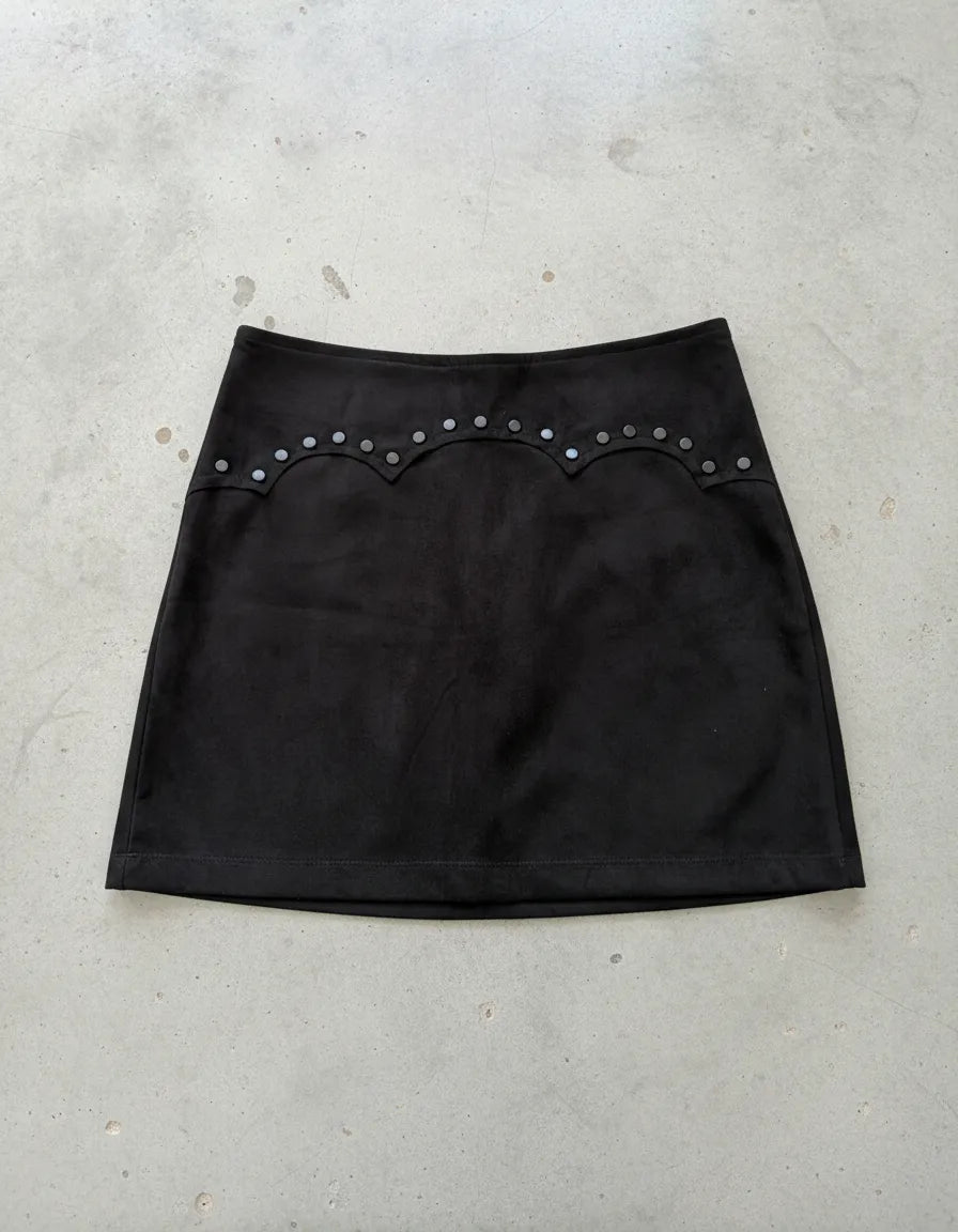 Conjunto Camurçado Stabulos Colete e Saia