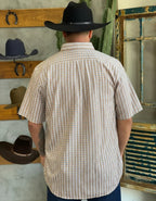 Camisa Social Xadrez Manga Curta Masculina Texas Farm