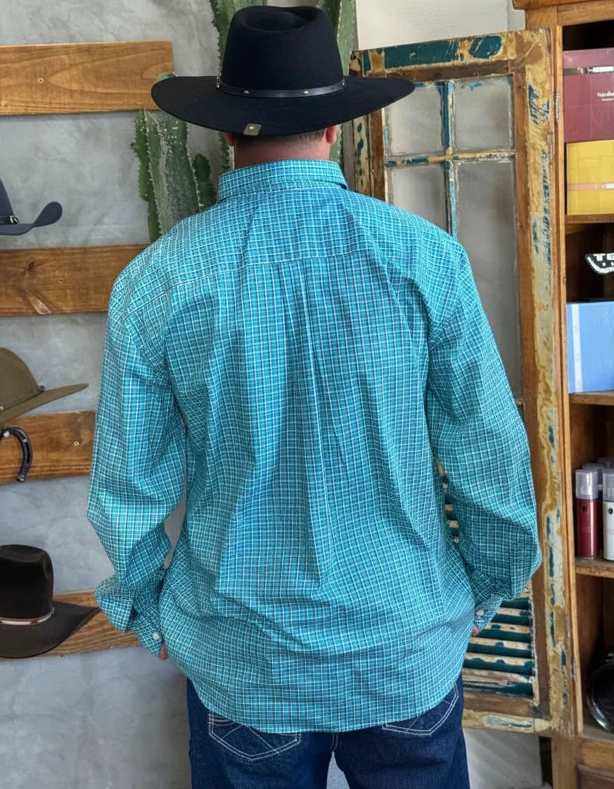 Camisa Social Xadrez Masculina Manga Longa Texas Farm