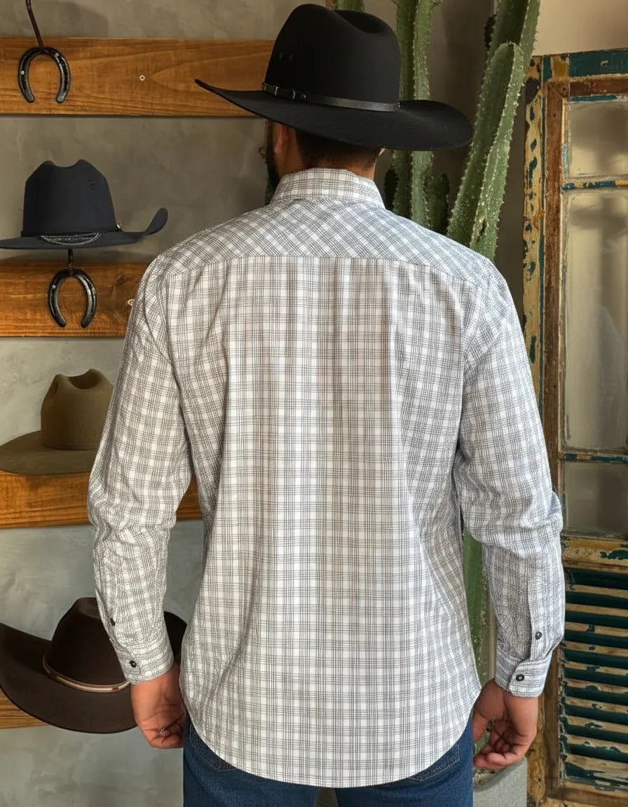 Camisa Social Xadrez Manga Longa Masculina Texas Brasil