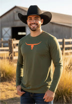 Camiseta Masculina UV Logo Os Moiadeiros Manga Longa