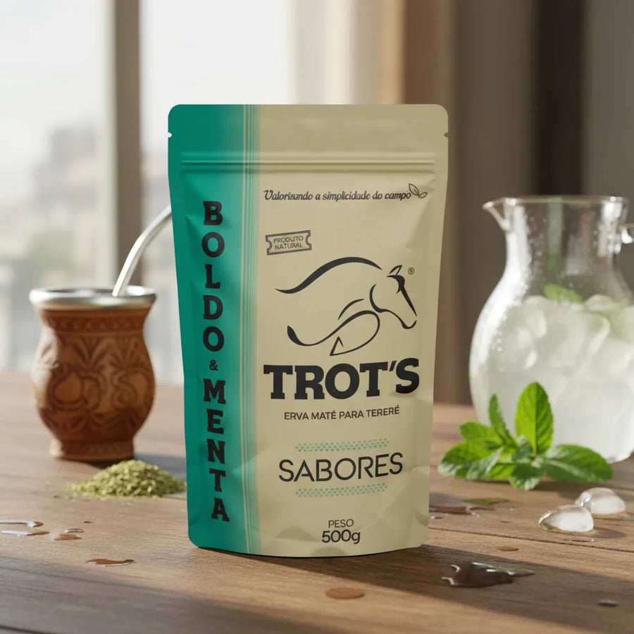 Trot’s Erva Mate Natural para Tereré e Chimarrão 500g - Boldo e Menta