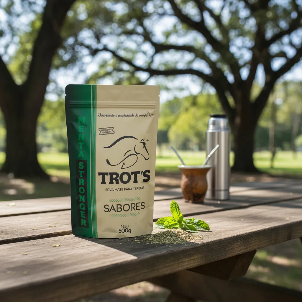 Trot’s Erva Mate Natural para Tereré e Chimarrão 500g - Menta Stronger