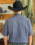 Camisa Social Xadrez Manga Curta Masculina Moiadeiros