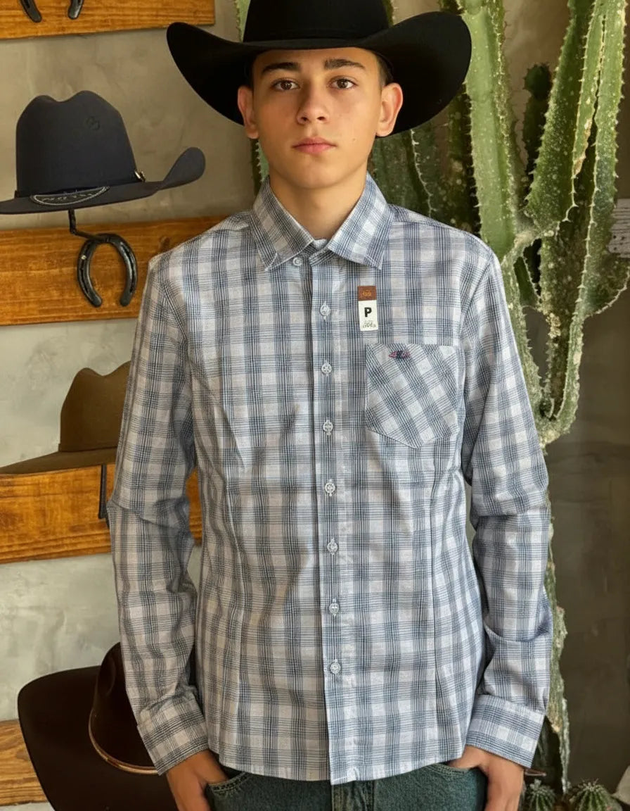 Camisa Social Xadrez Manga Longa Masculina Texas Brasil