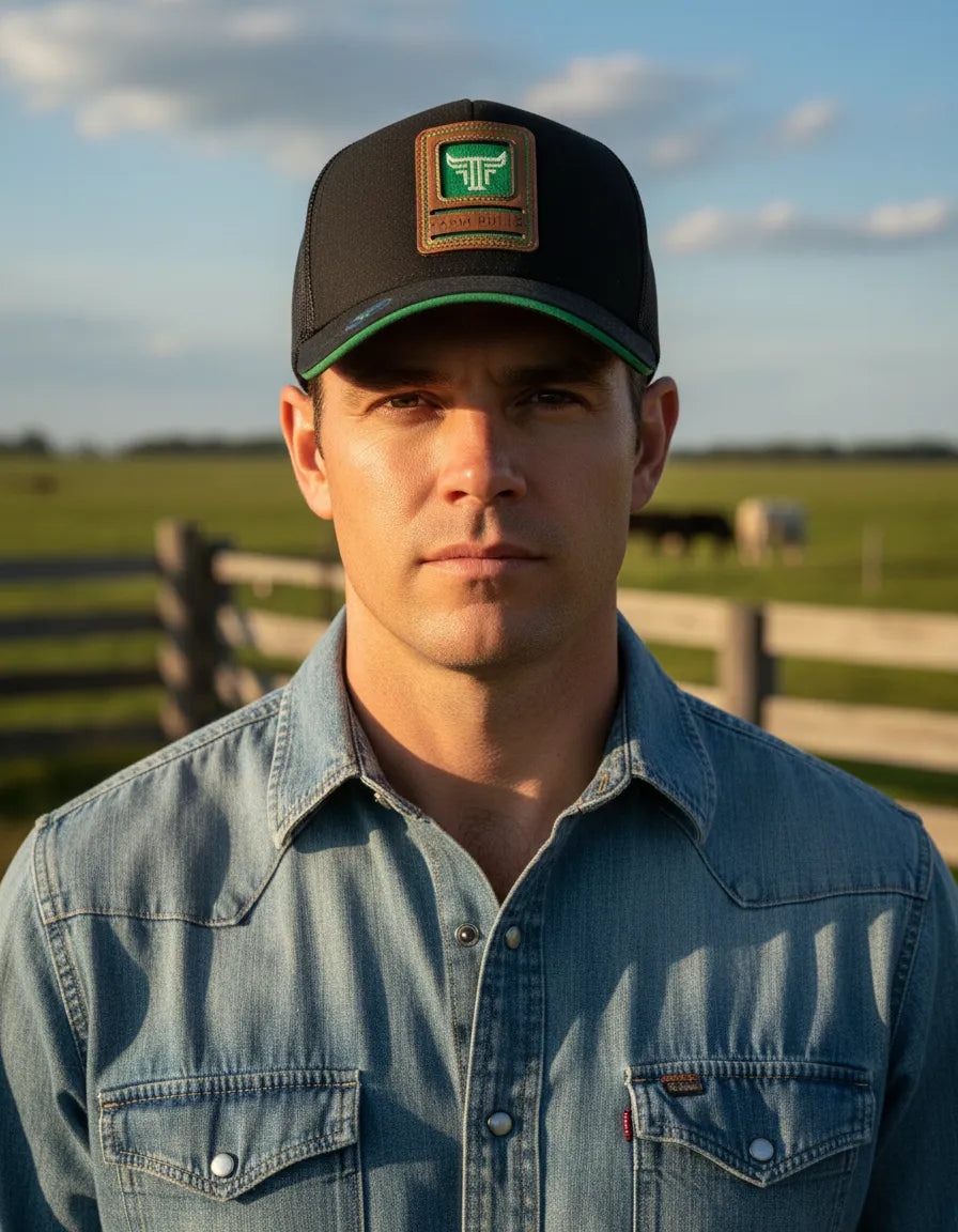 Boné Masculino Country Farm Bull Logo