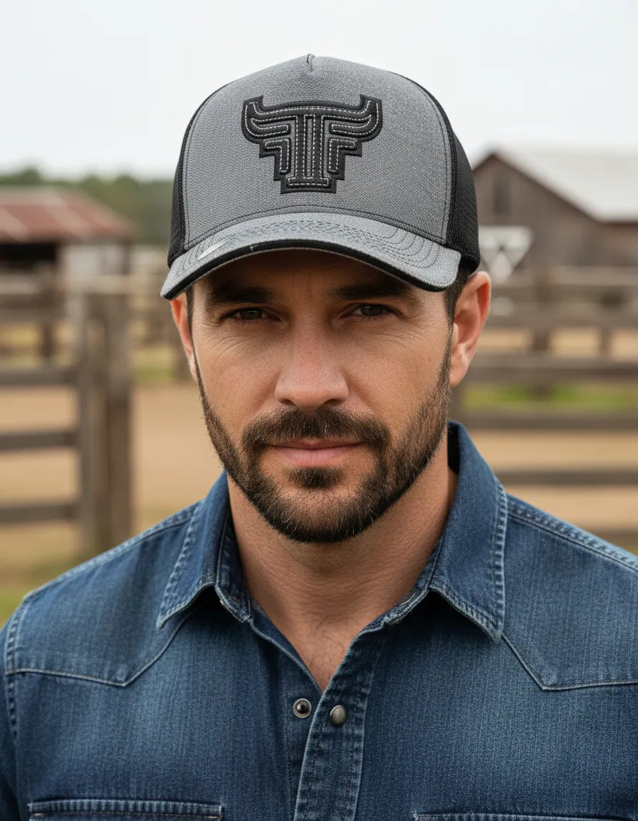 Boné Masculino Country Farm Bull Logo