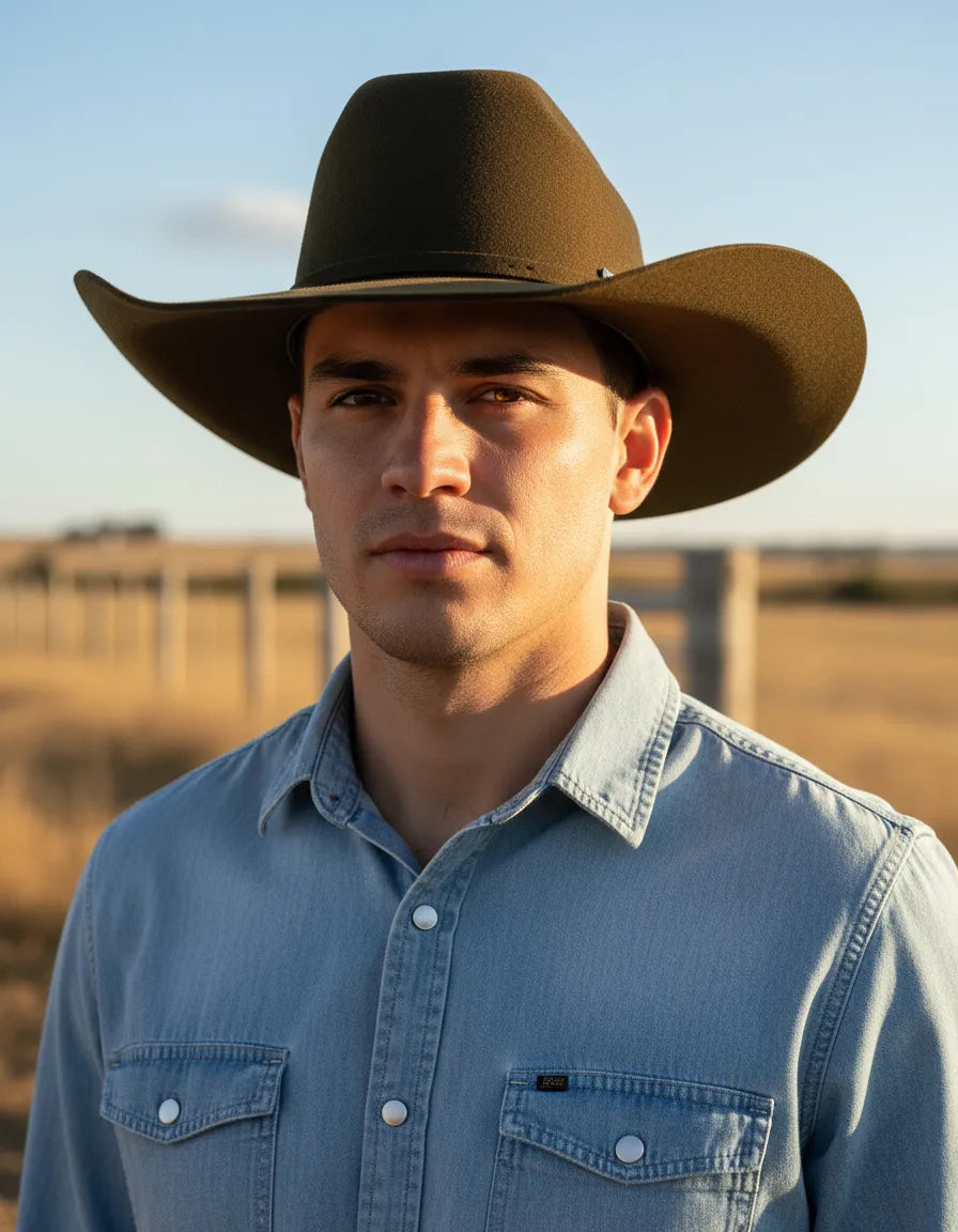 Chapéu Pralana American Cross Felt  Aba 12