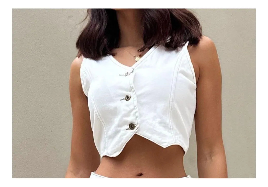 Colete Country Feminino Jeans