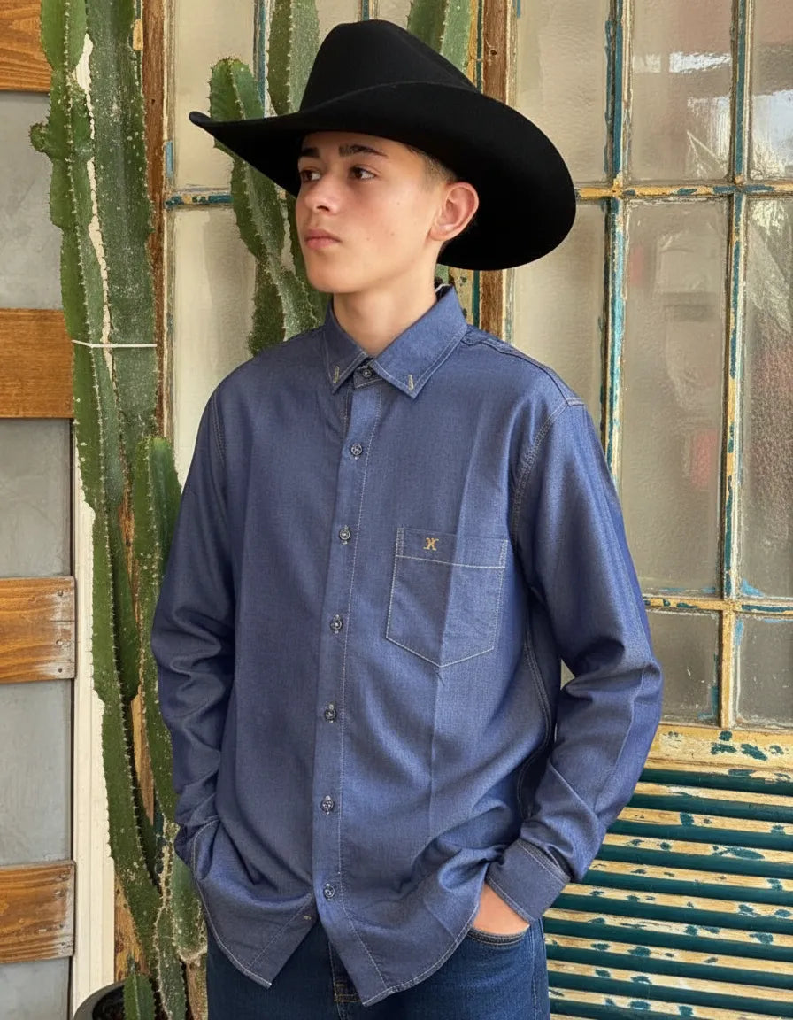 Camisa Social Xadrez Manga Longa Masculina Texas Brasil