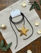 Cordão Couro Country Feminino Estrela