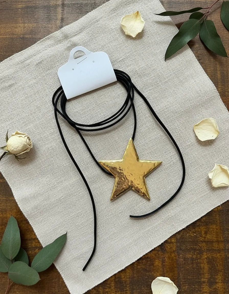 Cordão Couro Country Feminino Estrela