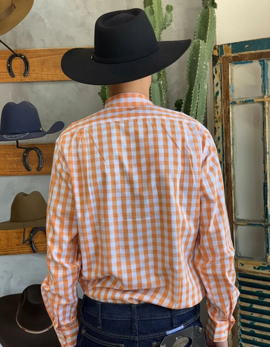 Camisa Social Xadrez Manga Longa Masculina Moiadeiros