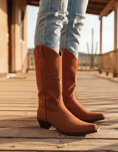 Bota Texana Moiadeiros Bico Fino Fóssil